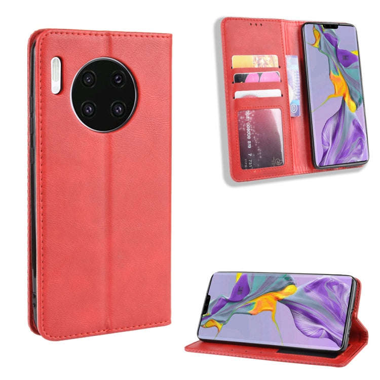 Magnetic Buckle Retro Crazy Horse Texture Horizontal Flip Leather Case for Huawei Mate 30  , with...