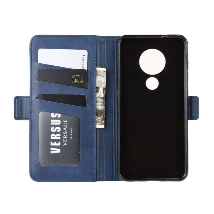 Wallet Stand Leather Cell Phone Case for NOKIA 6.2with Wallet & Holder & Card Slots(Dark Blue)