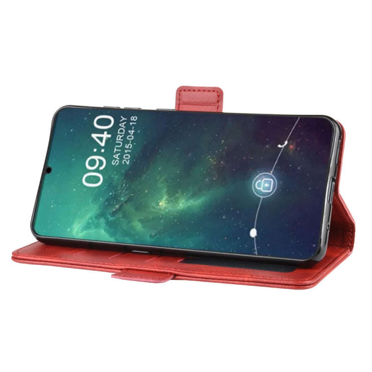 Wallet Stand Leather Cell Phone Case for NOKIA 6.2with Wallet & Holder & Card Slots(Red)