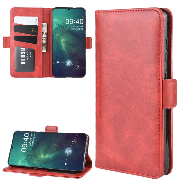 Wallet Stand Leather Cell Phone Case for NOKIA 6.2with Wallet & Holder & Card Slots(Red)