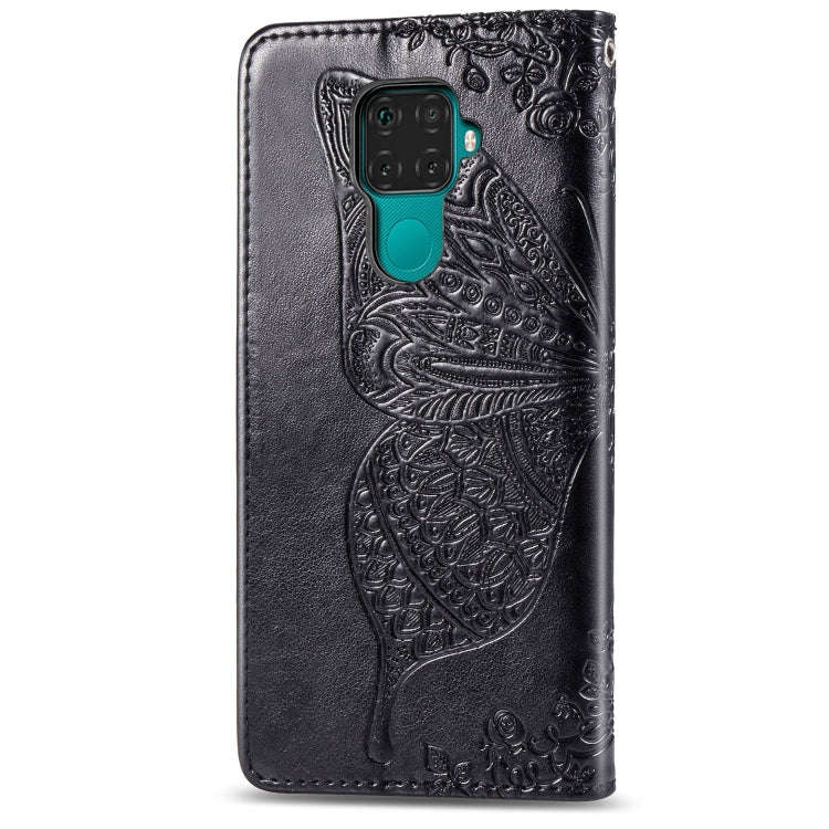 For Huawei Mate 30 Lite / Nova 5i Pro Butterfly Love Flowers Embossing Horizontal Flip Leather Ca...
