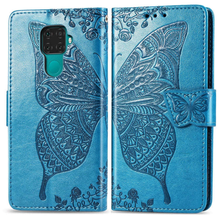 For Huawei Mate 30 Lite / Nova 5i Pro Butterfly Love Flowers Embossing Horizontal Flip Leather Ca...
