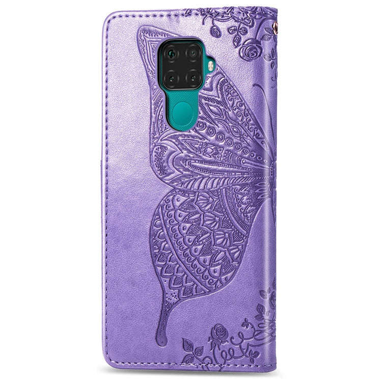 For Huawei Mate 30 Lite / Nova 5i Pro Butterfly Love Flowers Embossing Horizontal Flip Leather Ca...