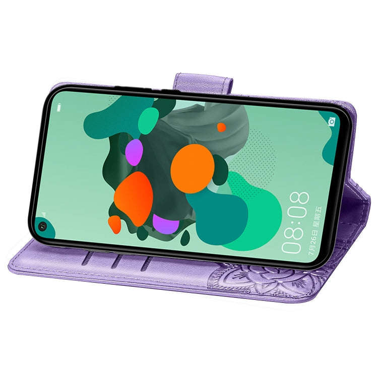 For Huawei Mate 30 Lite / Nova 5i Pro Butterfly Love Flowers Embossing Horizontal Flip Leather Ca...