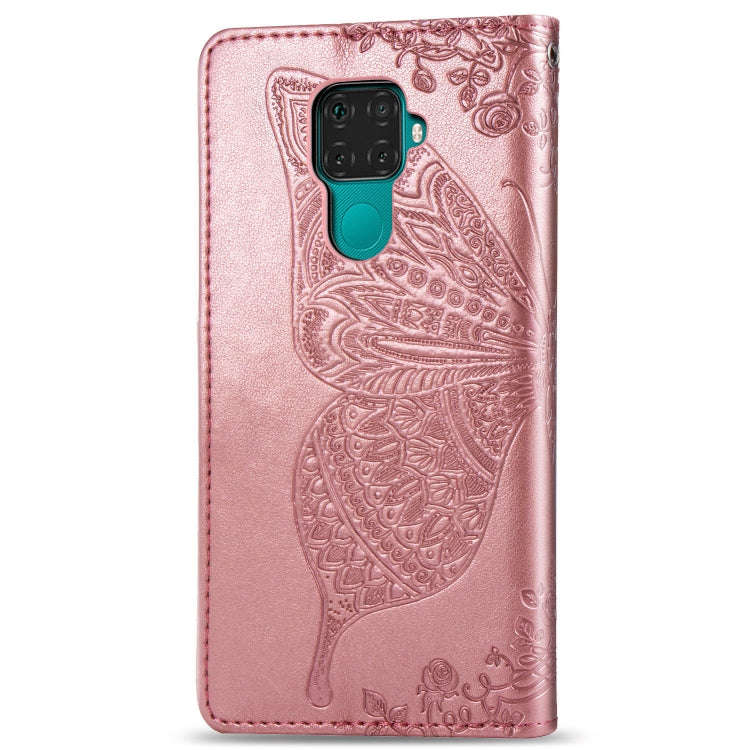 For Huawei Mate 30 Lite / Nova 5i Pro Butterfly Love Flowers Embossing Horizontal Flip Leather Ca...