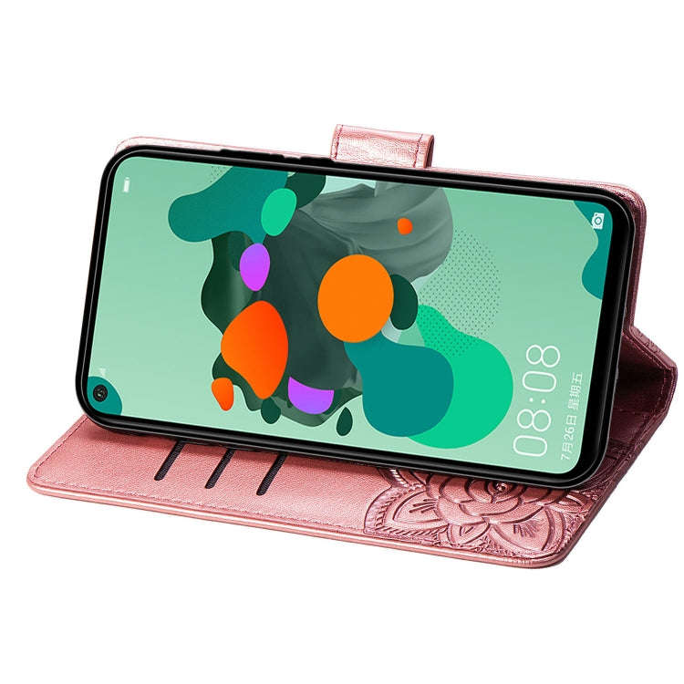 For Huawei Mate 30 Lite / Nova 5i Pro Butterfly Love Flowers Embossing Horizontal Flip Leather Ca...