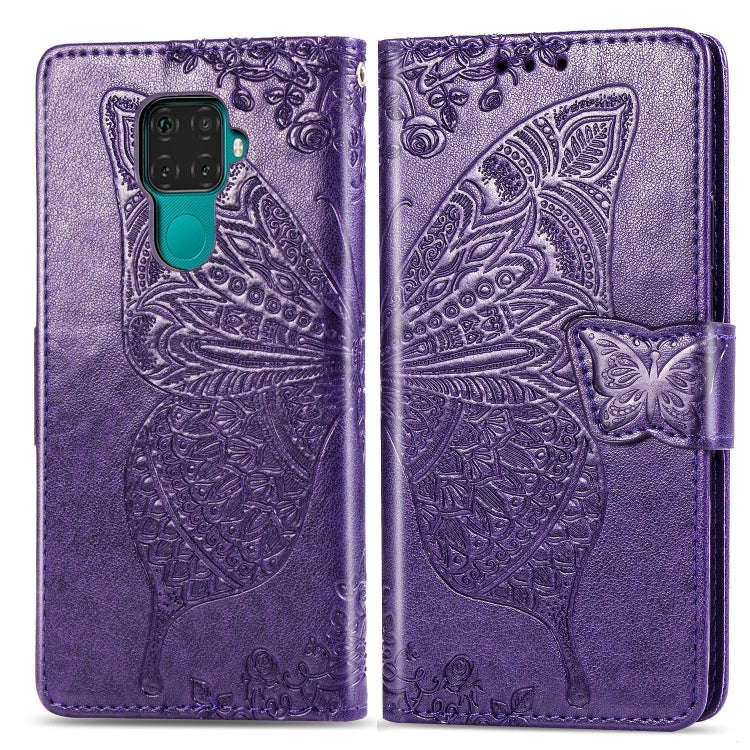 For Huawei Mate 30 Lite / Nova 5i Pro Butterfly Love Flowers Embossing Horizontal Flip Leather Ca...