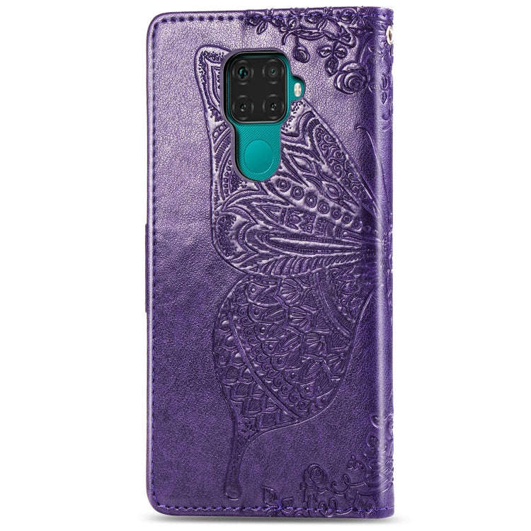 For Huawei Mate 30 Lite / Nova 5i Pro Butterfly Love Flowers Embossing Horizontal Flip Leather Ca...