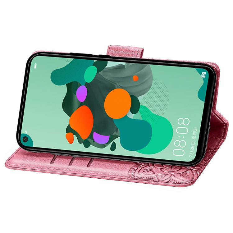 For Huawei Mate 30 Lite / Nova 5i Pro Butterfly Love Flowers Embossing Horizontal Flip Leather Ca...