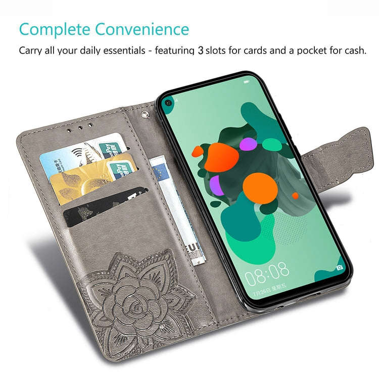 For Huawei Mate 30 Lite / Nova 5i Pro Butterfly Love Flowers Embossing Horizontal Flip Leather Ca...