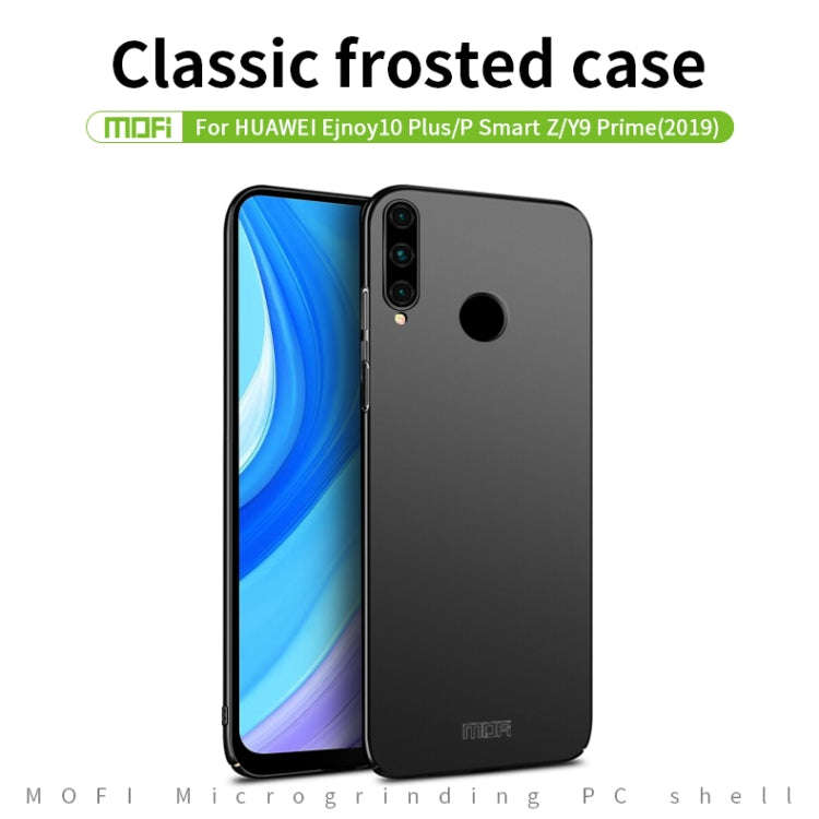For Huawei P Smart Z/Y9 Prime 2019 MOFI Frosted PC Ultra-thin Hard Case(Black)