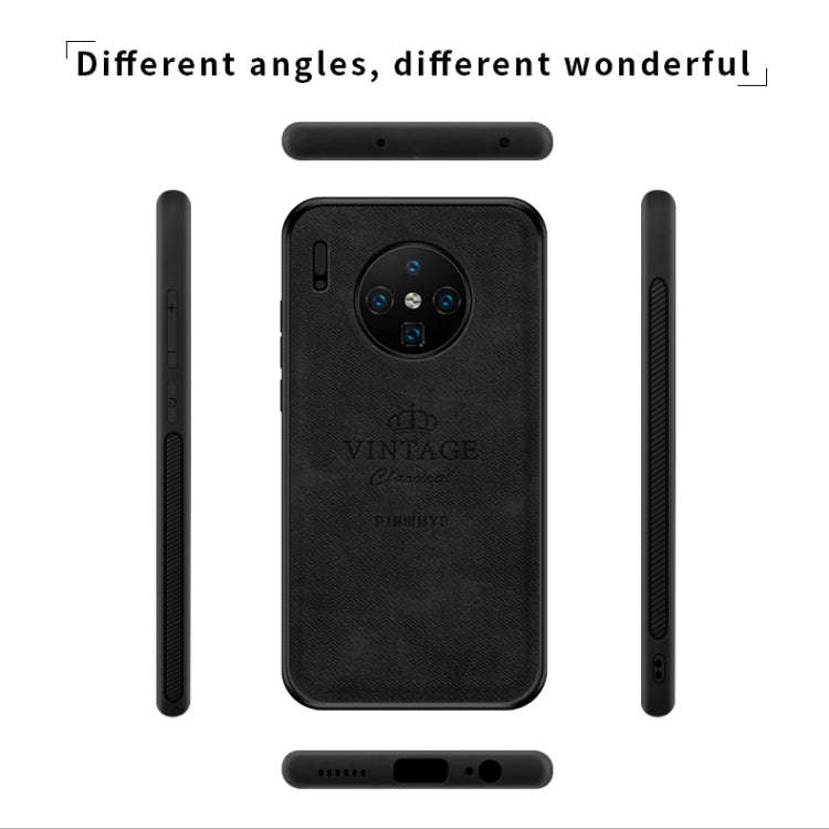 For Huawei Mate 30 PINWUYO Shockproof Waterproof Full Coverage PC + TPU + Skin Protective Case(Bl...