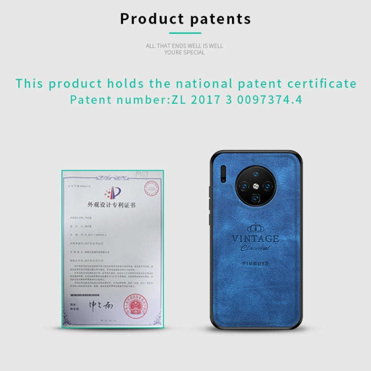 For Huawei Mate 30 PINWUYO Shockproof Waterproof Full Coverage PC + TPU + Skin Protective Case(Bl...