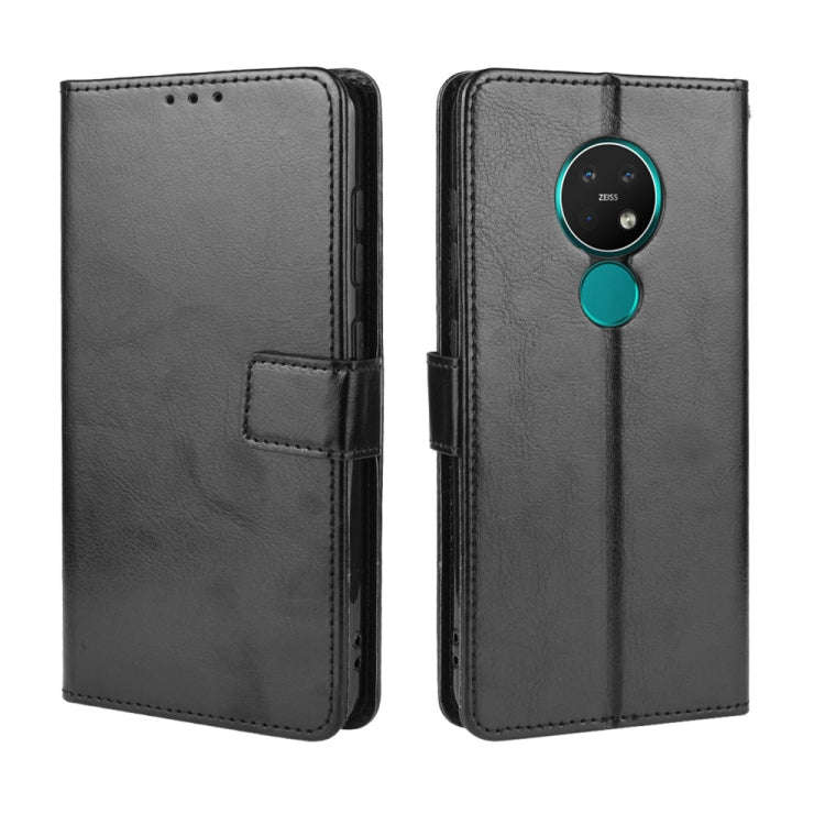 For Nokia 7.2 / Nokia 6.2 Retro Crazy Horse Texture Horizontal Flip Leather Case , with Holder & ...