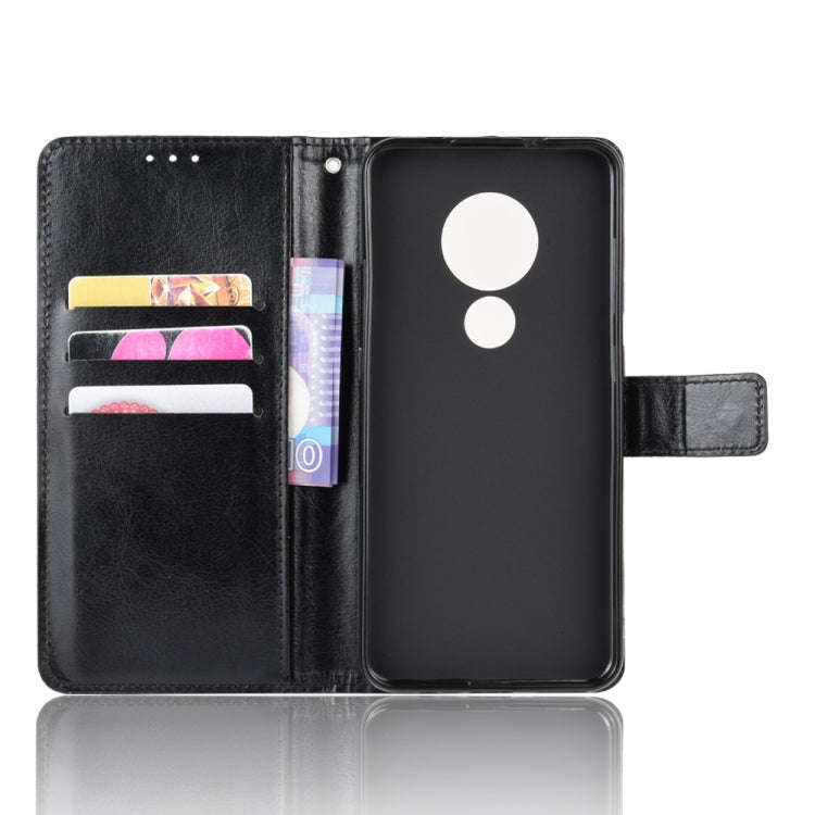 For Nokia 7.2 / Nokia 6.2 Retro Crazy Horse Texture Horizontal Flip Leather Case , with Holder & ...