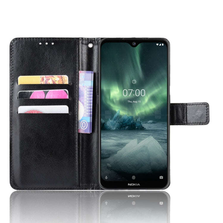 For Nokia 7.2 / Nokia 6.2 Retro Crazy Horse Texture Horizontal Flip Leather Case , with Holder & ...