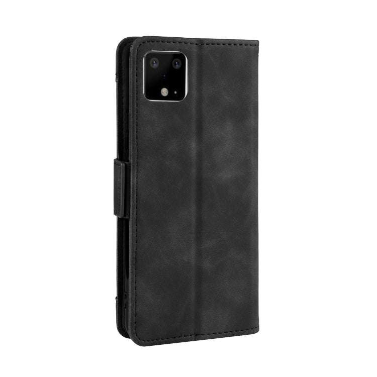 For Google Pixel 4 XL Wallet Style Skin Feel Calf Pattern Leather Case with Separate Card Slot(Bl...