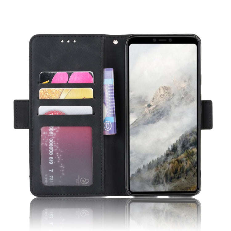 For Google Pixel 4 XL Wallet Style Skin Feel Calf Pattern Leather Case with Separate Card Slot(Bl...