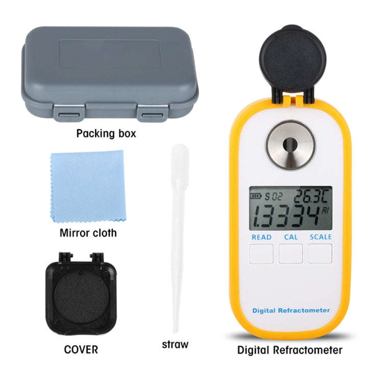 DR301 Digital Honey Refractometer Measuring Sugar Content Meter Range 090 Brix Refractometer Baum...