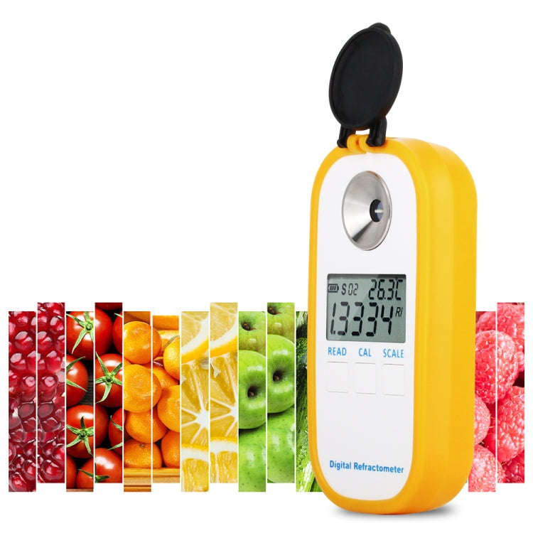 DR103 Digital Refractometer LCD Display Brxi Fruit Juice Sugar Meter Refractometer For Dextran Fr...