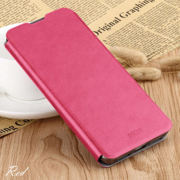 For Huawei P30 MOFI Rui Series Classical Leather Flip Leather Case With Bracket Embedded Steel Pl...