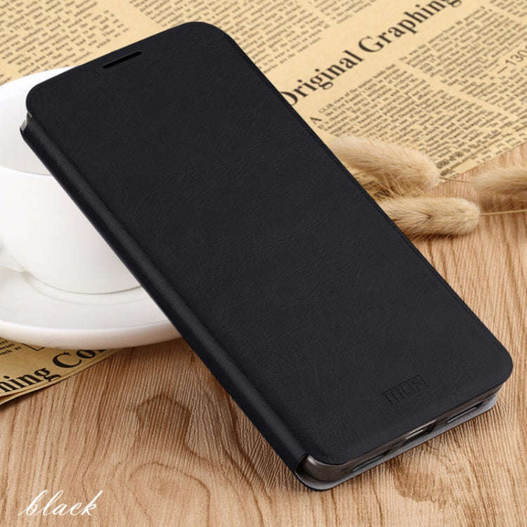 For Oneplus 6 MOFI Rui Series Classical Leather Flip Leather Case With Bracket Embedded Steel Pla...