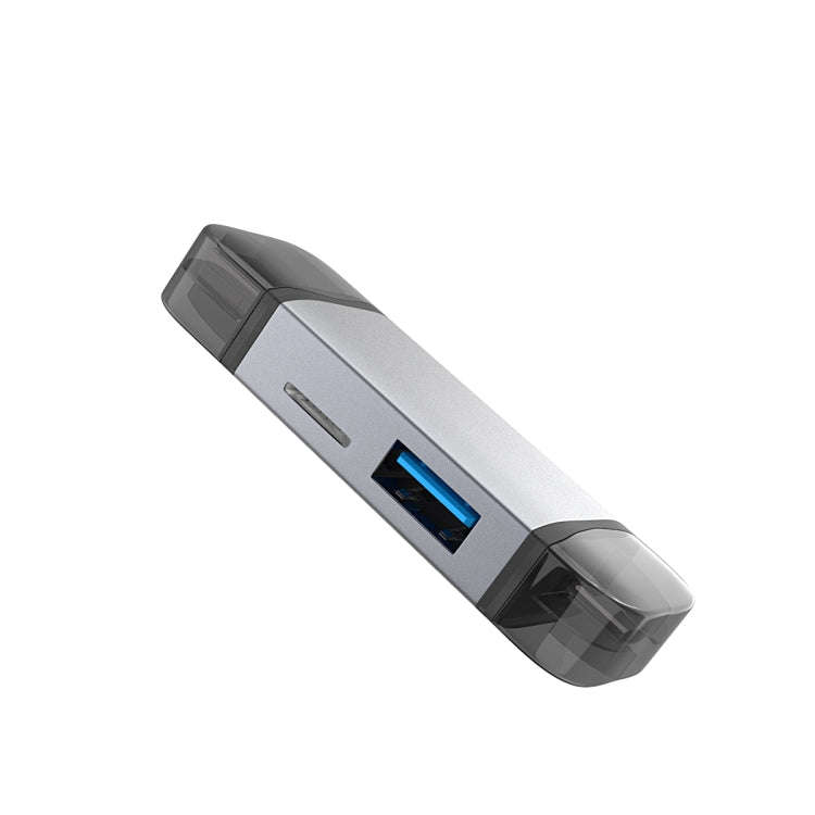 3 in 1 USB-C / Type-C + USB 2.0 + Micro USB Multifunction OTG  Card Reader