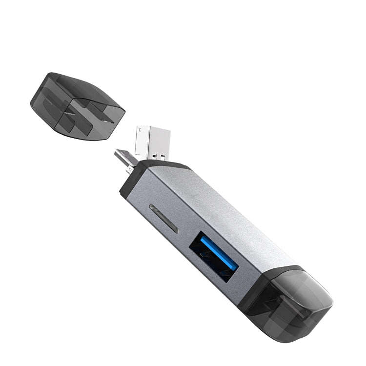 3 in 1 USB-C / Type-C + USB 2.0 + Micro USB Multifunction OTG  Card Reader