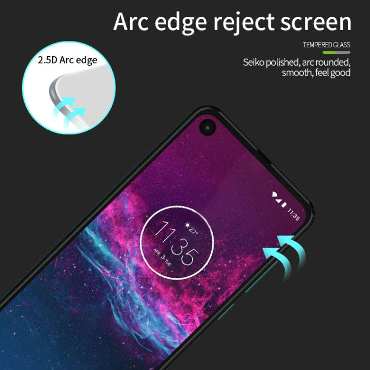 For MOTO P40 Power / One Action PINWUYO 9H 2.5D Full Screen Tempered Glass Film(Black)