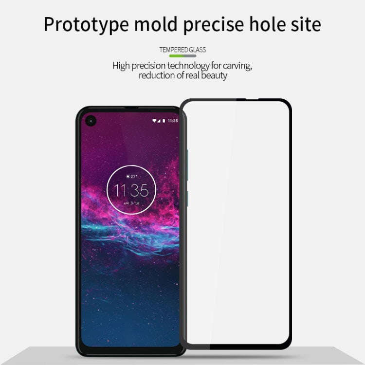For MOTO P40 Power / One Action PINWUYO 9H 2.5D Full Screen Tempered Glass Film(Black)