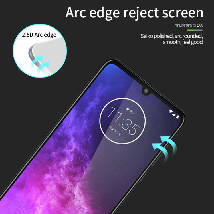 For MOTO One Zoom PINWUYO 9H 2.5D Full Screen Tempered Glass Film(Black)