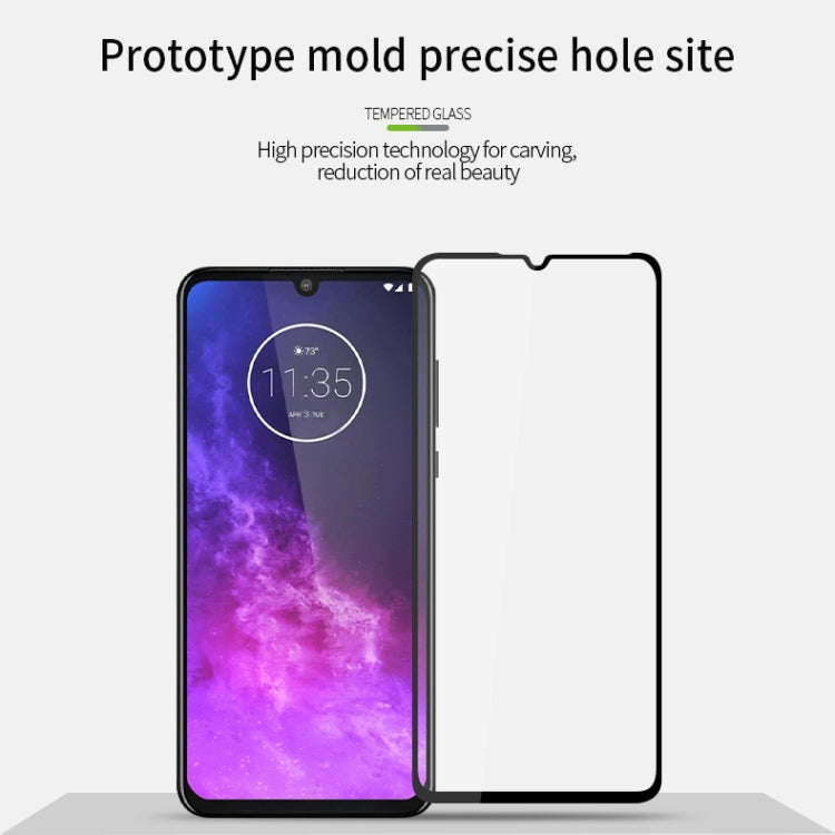 For MOTO One Zoom PINWUYO 9H 2.5D Full Screen Tempered Glass Film(Black)