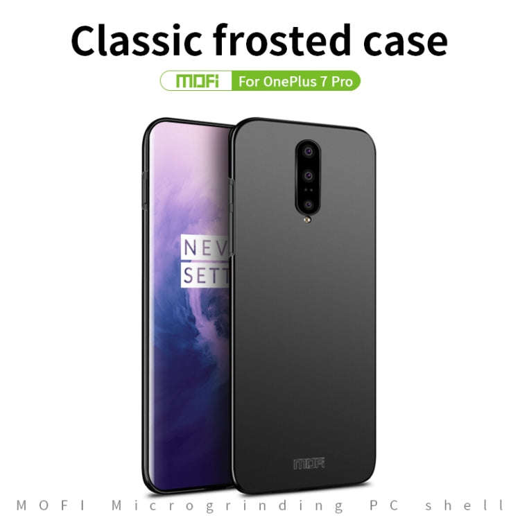 For Oneplus7 Pro MOFI Frosted PC Ultra-thin Hard Case(Rose gold)