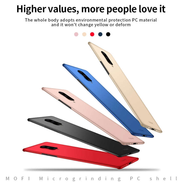 For Oneplus7 Pro MOFI Frosted PC Ultra-thin Hard Case(Rose gold)