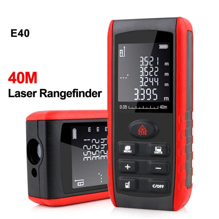 E40 Laser Rangefinder Laser Distance Meter Measuring Device Digital Handheld Tools Module Range 4...