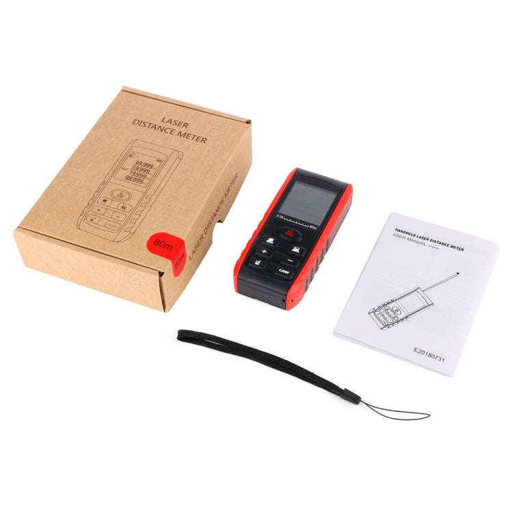 E80 Laser Rangefinder Laser Distance Meter Measuring Device Digital Handheld Tools Module Range 8...