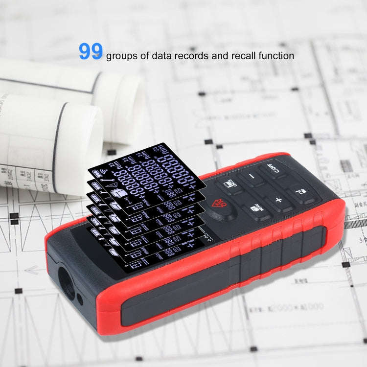 E100 Laser Rangefinder Laser Distance Meter Measuring Device Digital Handheld Tools Module Range ...