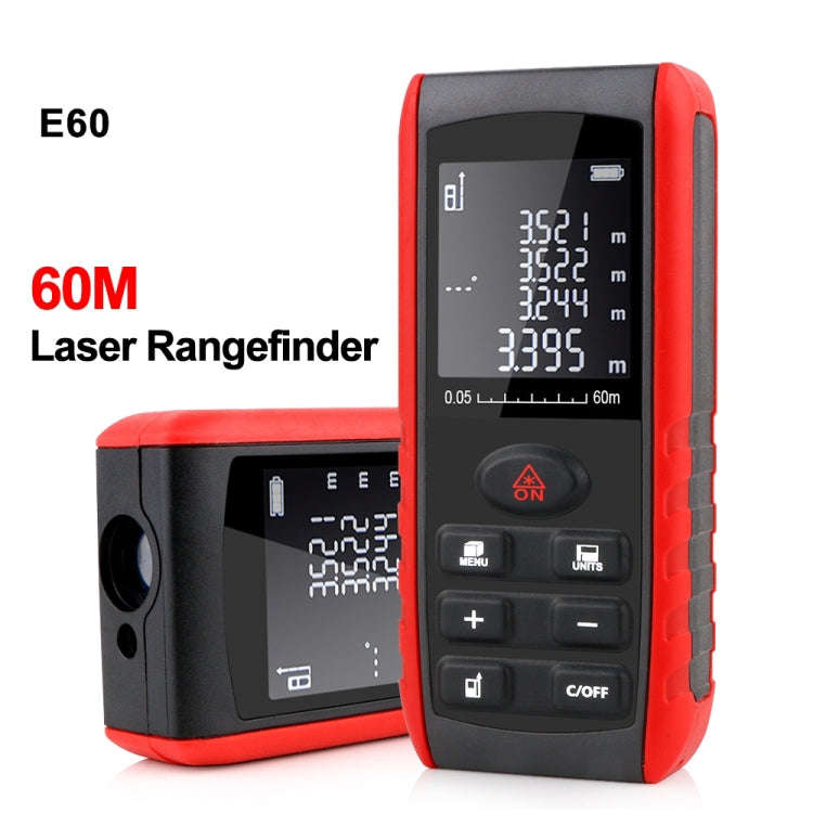E60 Laser Rangefinder Laser Distance Meter Measuring Device Digital Handheld Tools Module Range 6...