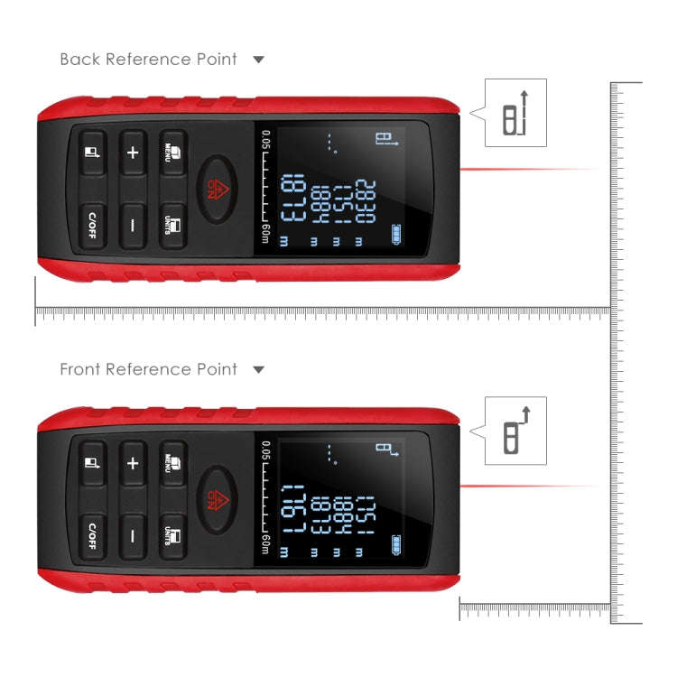 E60 Laser Rangefinder Laser Distance Meter Measuring Device Digital Handheld Tools Module Range 6...