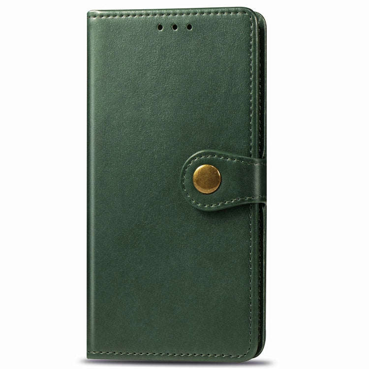 For Huawei Mate 30 Pro  Retro Solid Color Leather Buckle Phone Case with Lanyard & Photo Frame & ...
