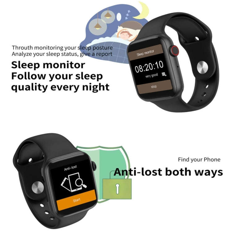 W34 1.54 inch IPS Color Screen Smart Watch,Support Call Reminder /Heart Rate Monitoring/Sleep Mon...