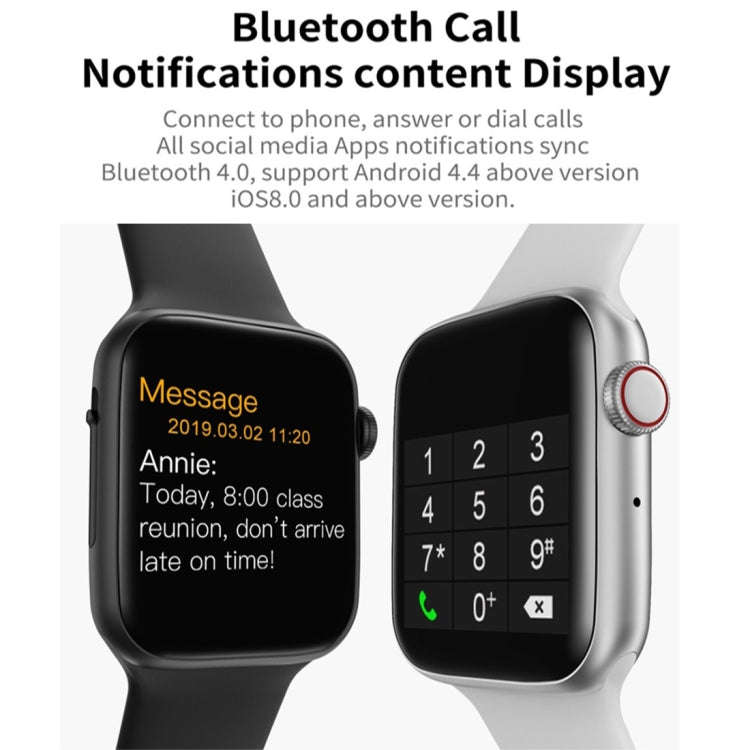 W34 1.54 inch IPS Color Screen Smart Watch,Support Call Reminder /Heart Rate Monitoring/Sleep Mon...