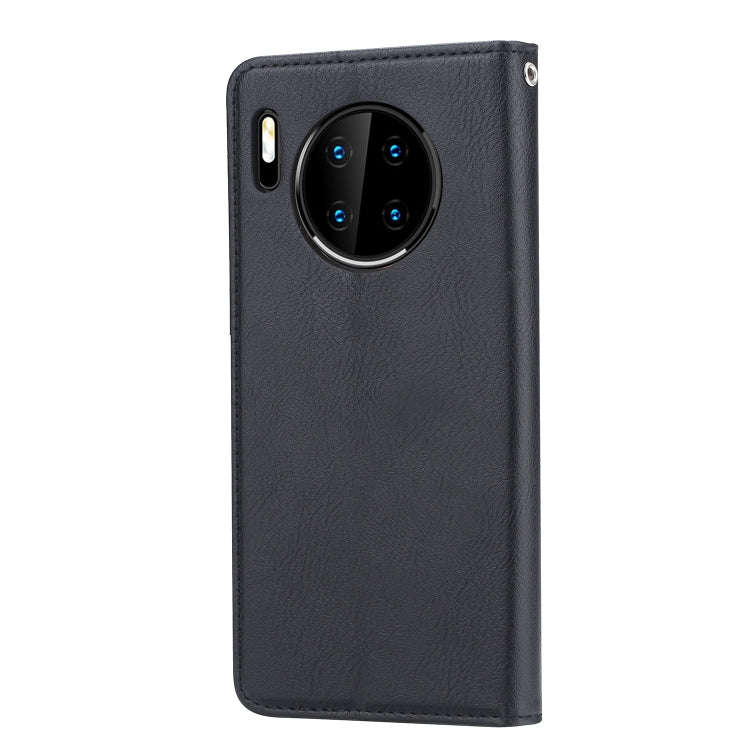For Huawei Mate 30 Knead Skin Texture Horizontal Flip Leather Case with Photo Frame & Holder & Ca...
