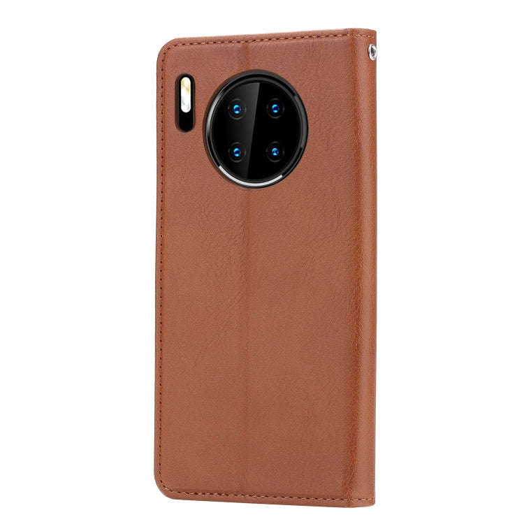 For Huawei Mate 30 Pro Knead Skin Texture Horizontal Flip Leather Case with Photo Frame & Holder ...