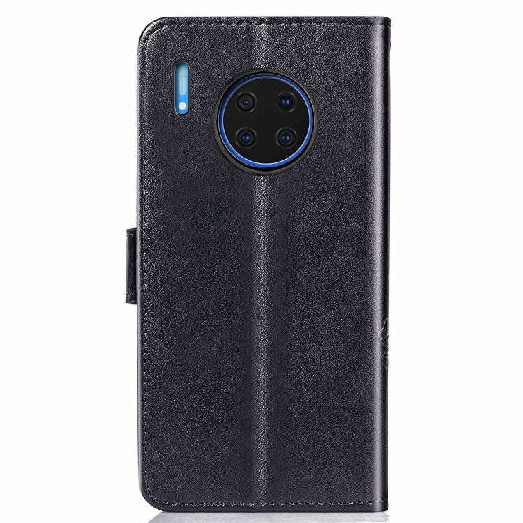For Huawei Mate 30 Pro Four-leaf Clasp Embossed Buckle Mobile Phone Protection Leather Case with ...