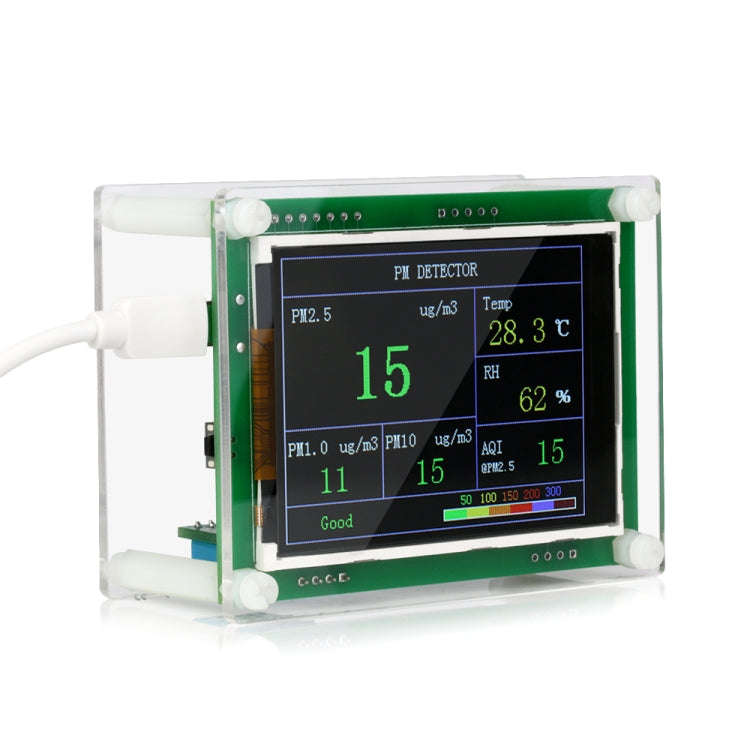 PMS5003  Car PM2.5 Detector Tester Meter Air Quality Monitor Home Car Office Outdoors Gas Thermom...