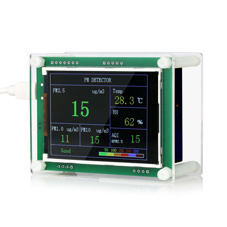 PMS5003  Car PM2.5 Detector Tester Meter Air Quality Monitor Home Car Office Outdoors Gas Thermom...