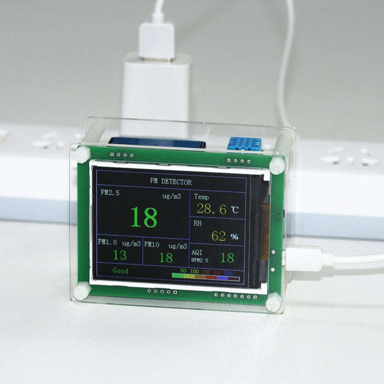 PMS5003  Car PM2.5 Detector Tester Meter Air Quality Monitor Home Car Office Outdoors Gas Thermom...