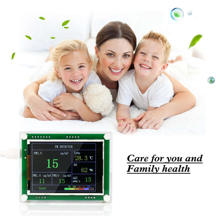 PMS5003  Car PM2.5 Detector Tester Meter Air Quality Monitor Home Car Office Outdoors Gas Thermom...