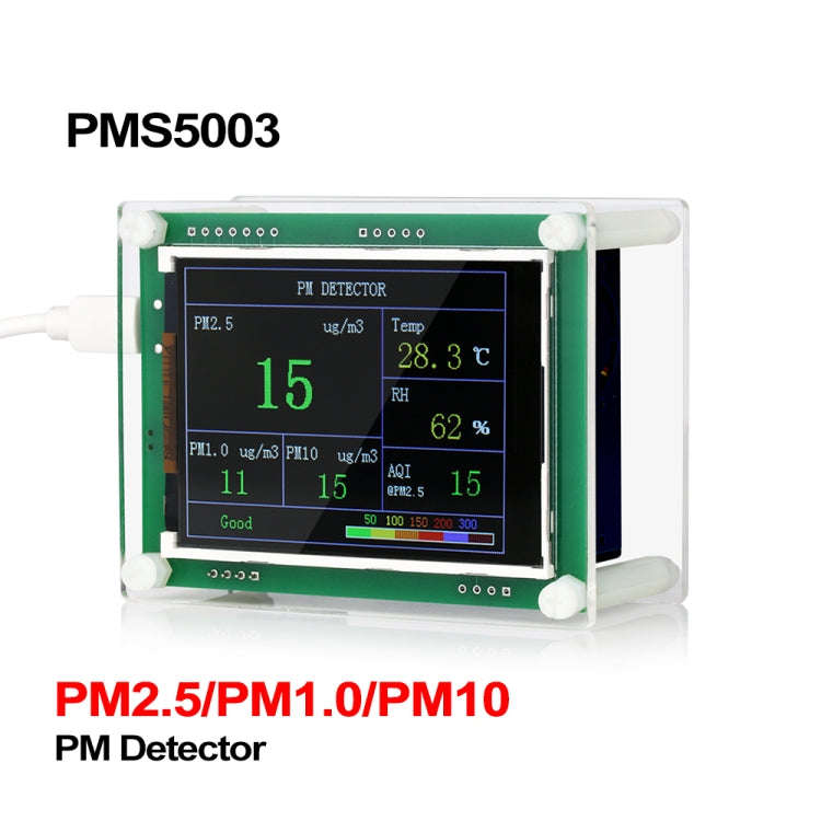 PMS5003  Car PM2.5 Detector Tester Meter Air Quality Monitor Home Car Office Outdoors Gas Thermom...